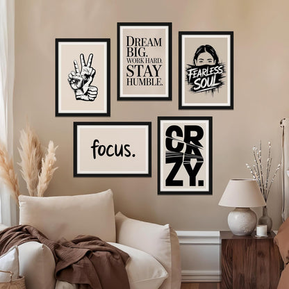 Fearless Mindset Wall Art Set