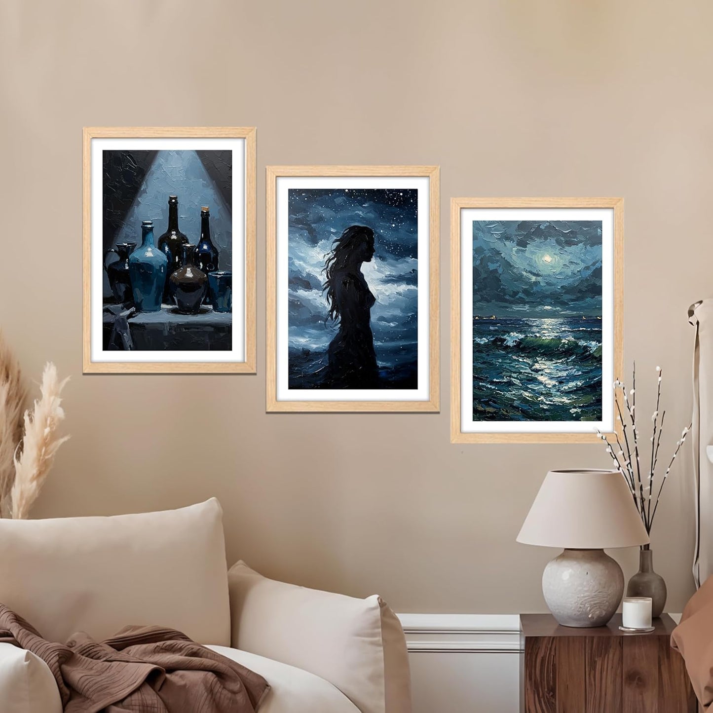 Moonlit Serenity Wall Art Set