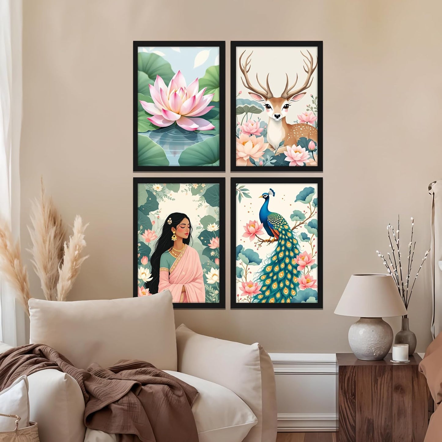 Lotus Harmony Wall Frame Set