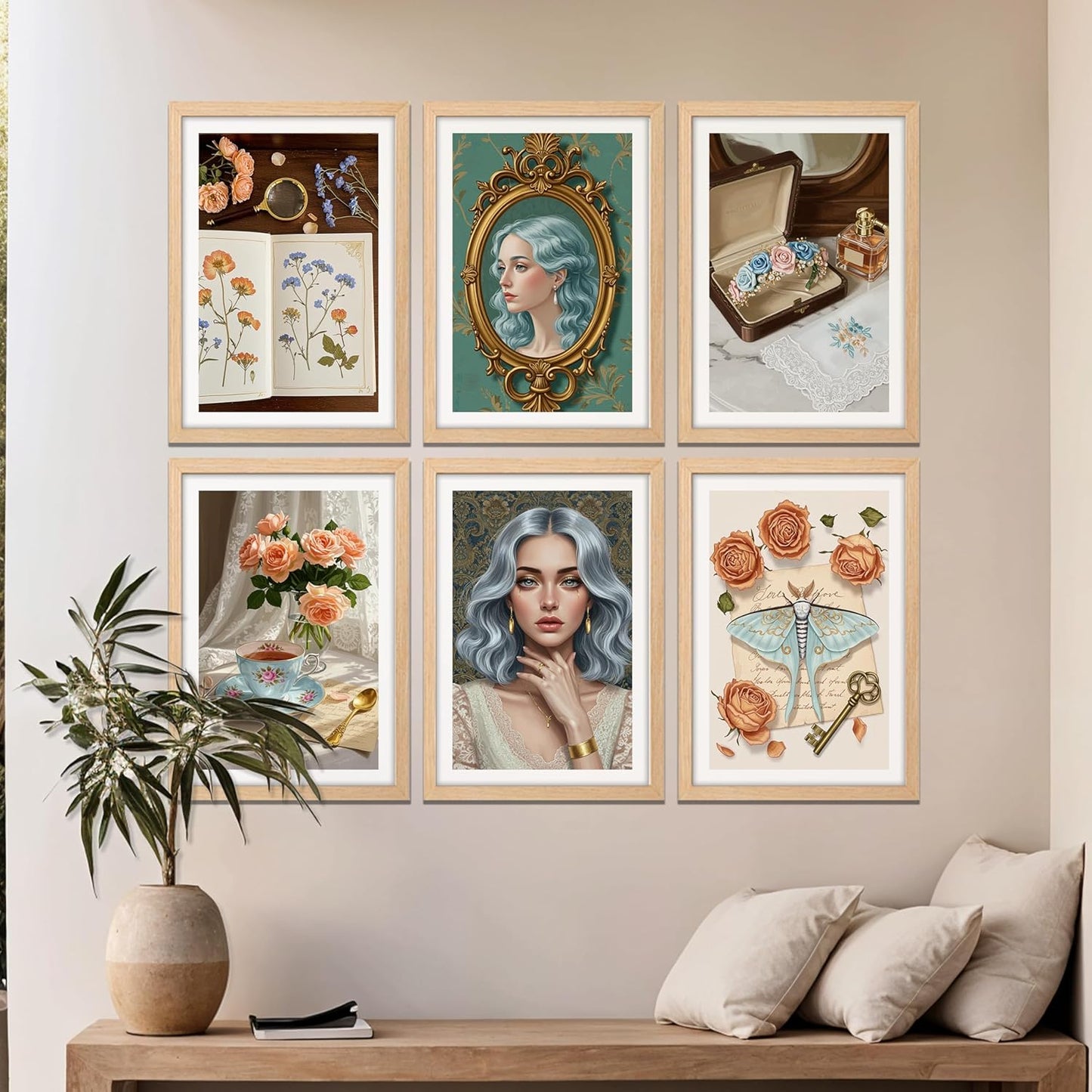 Vintage Elegance Wall Art Set
