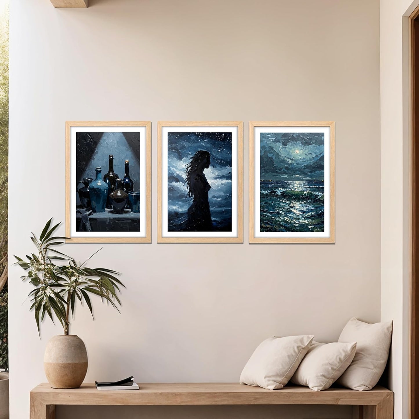 Moonlit Serenity Wall Art Set