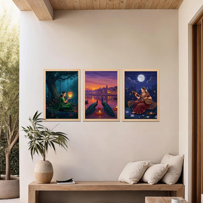 Mystic Evening Trio Wall Frames