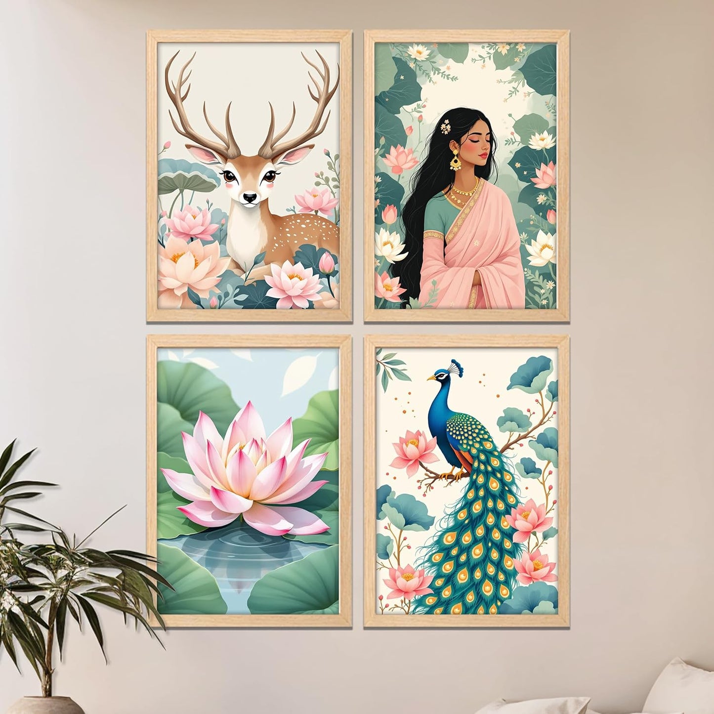 Lotus Harmony Wall Frame Set