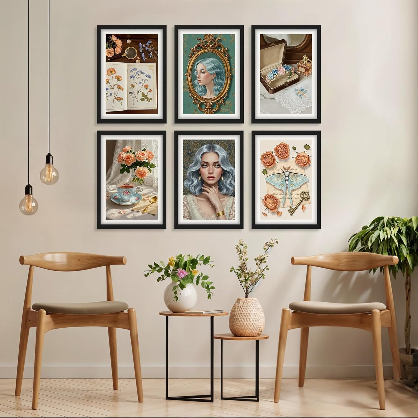Vintage Elegance Wall Art Set