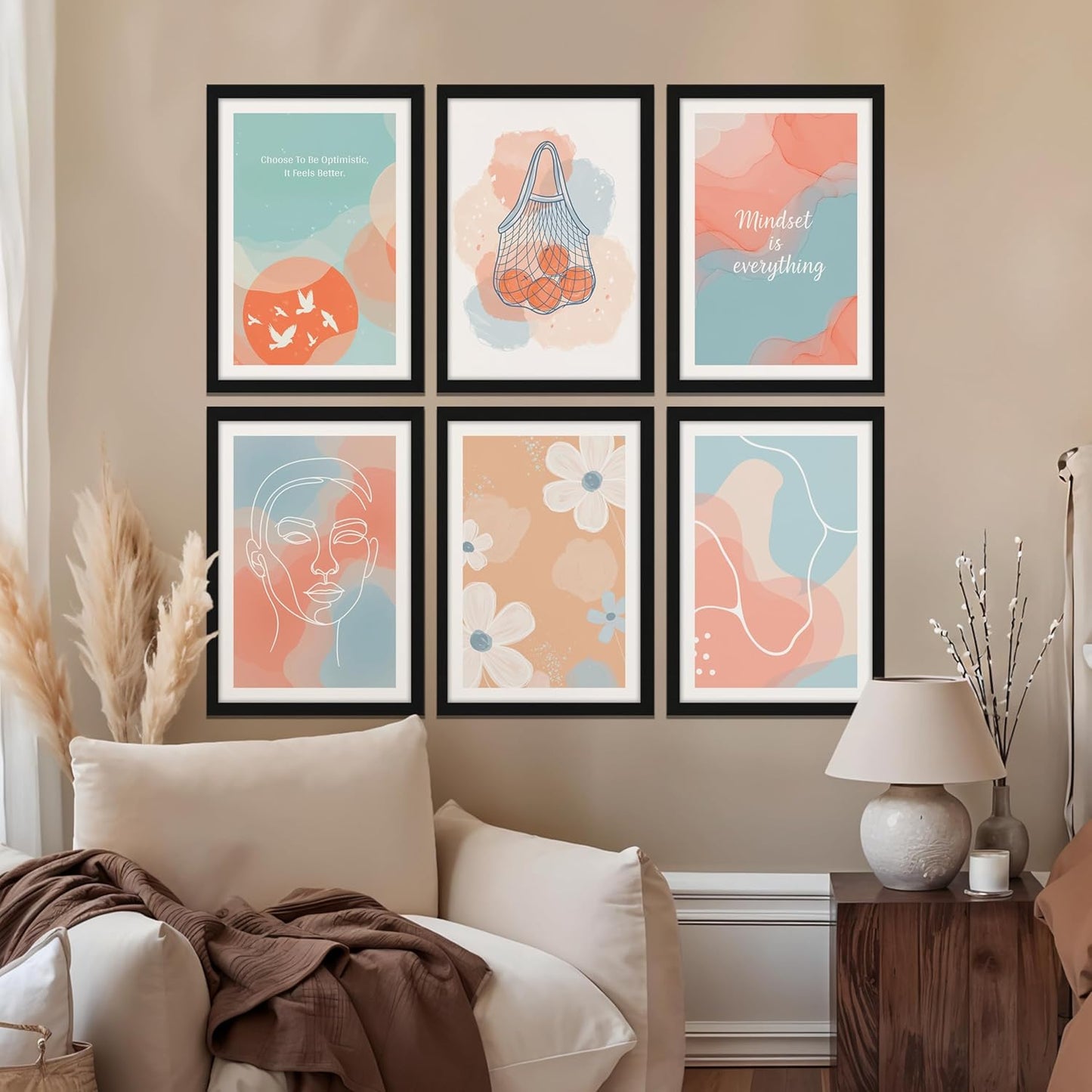 Pastel Serenity Wall Art Set