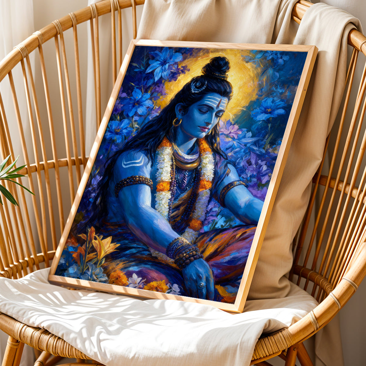 Meditative Lord Shiva Wall Art