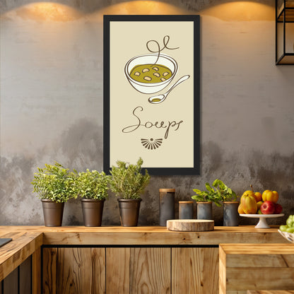 Soup Illustration Wall Art