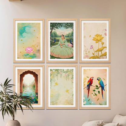 Lotus Garden Harmony Set Wall Frame