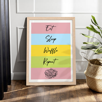 Waffle Routine Wall Frame