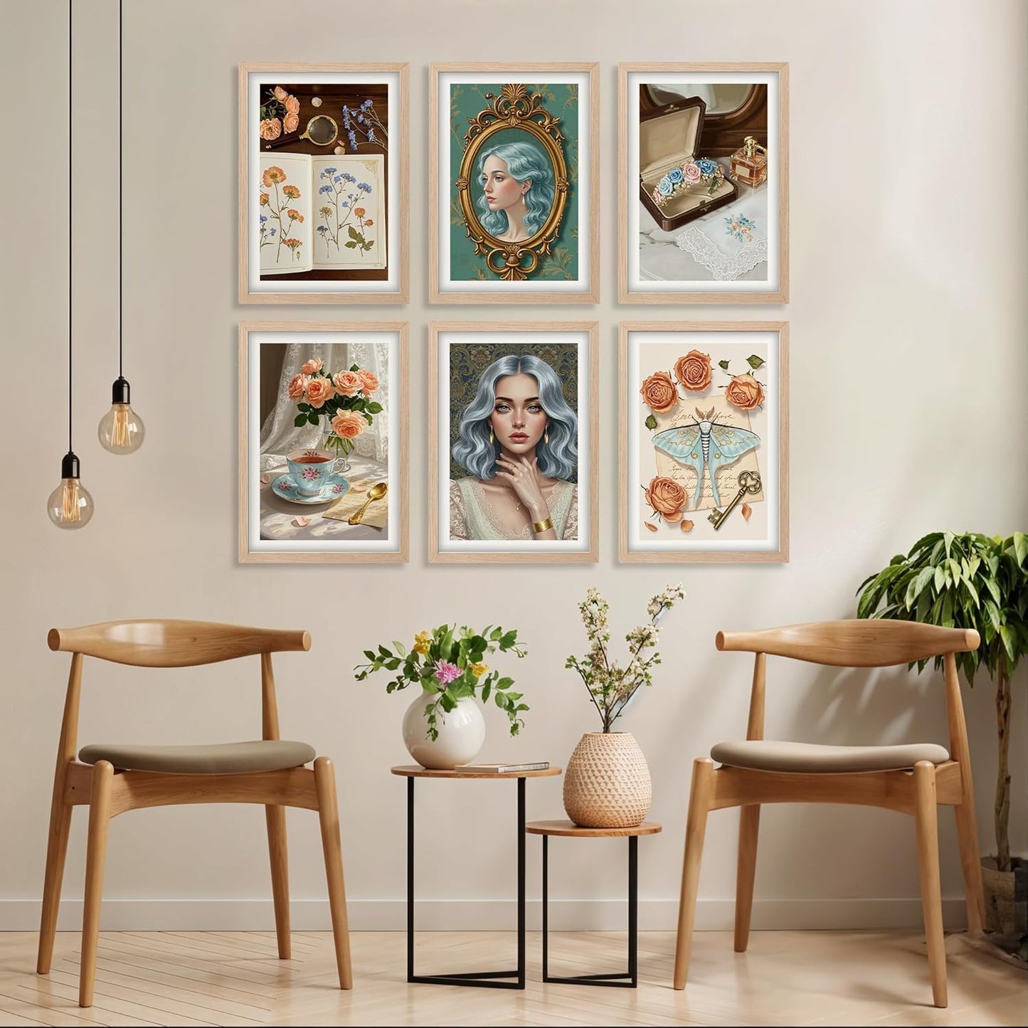Vintage Elegance Wall Art Set
