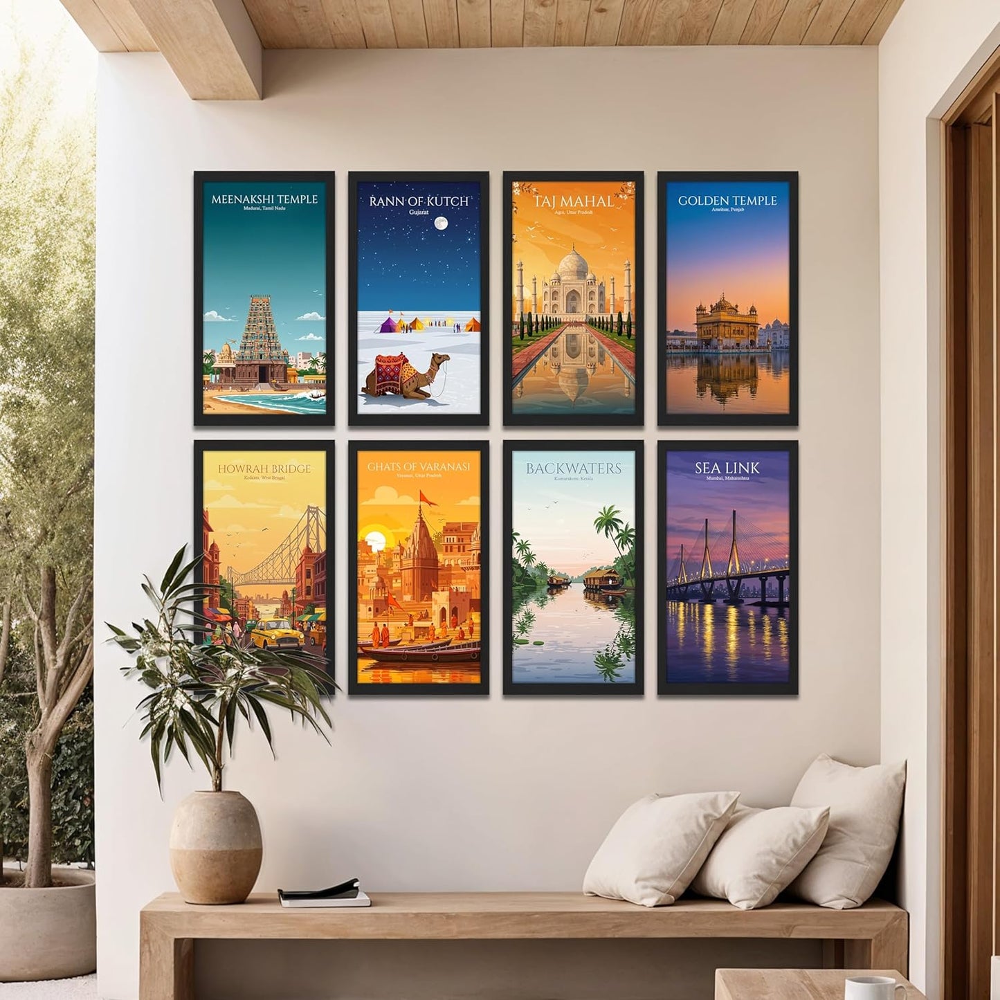 Iconic India Wall Frame Set