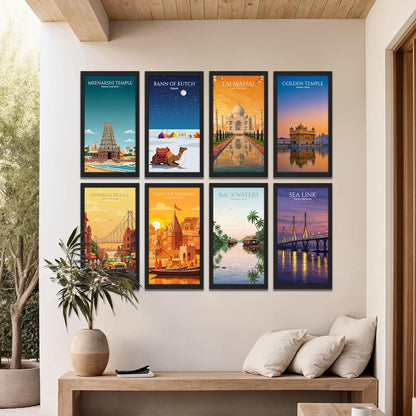 Iconic India Wall Frame Set