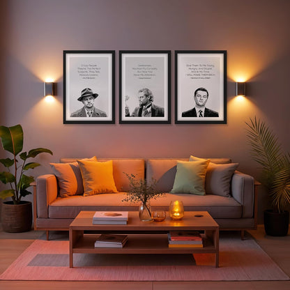 Leonardo DiCaprio Iconic Movie Quotes Wall Frame
