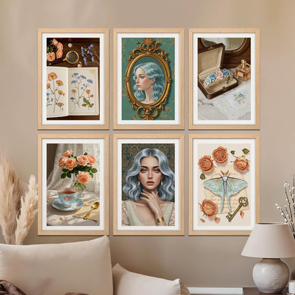 Vintage Elegance Wall Art Set