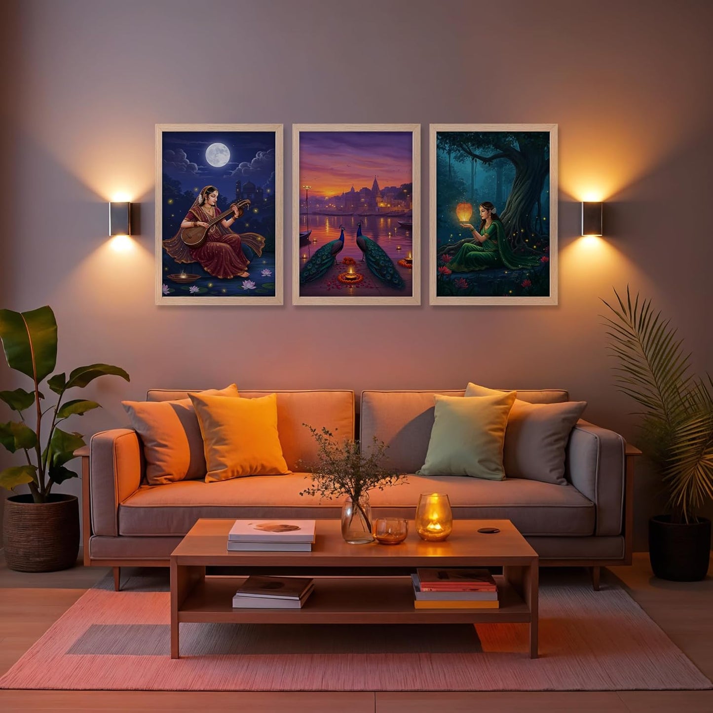 Mystic Evening Trio Wall Frames
