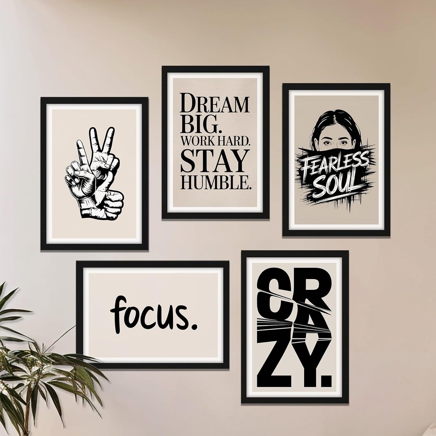 Fearless Mindset Wall Art Set