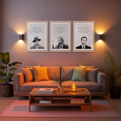 Leonardo DiCaprio Iconic Movie Quotes Wall Frame