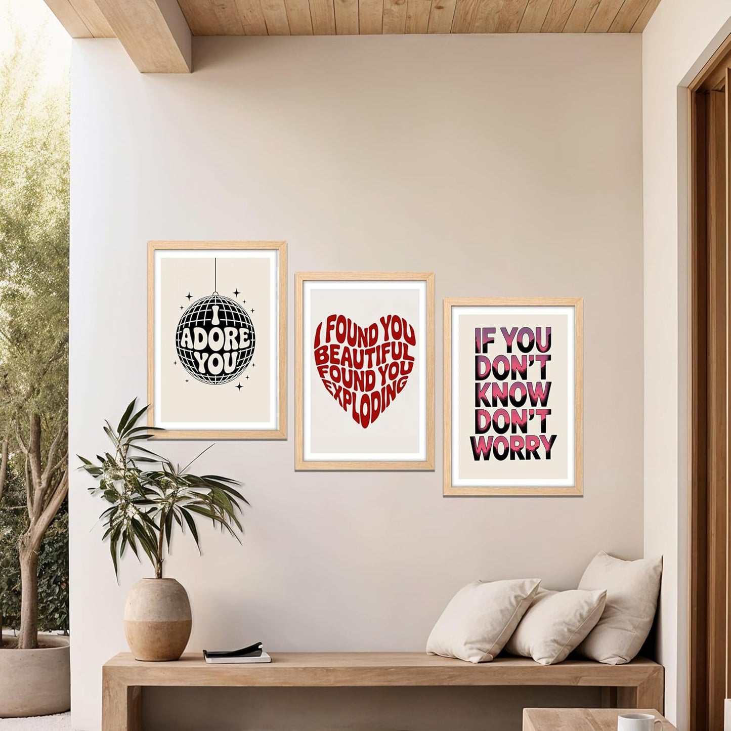 Romantic Quotes Wall Art Set