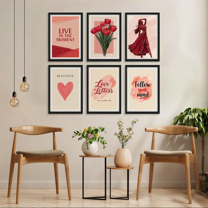 Blush Aesthetic Wall Art Set