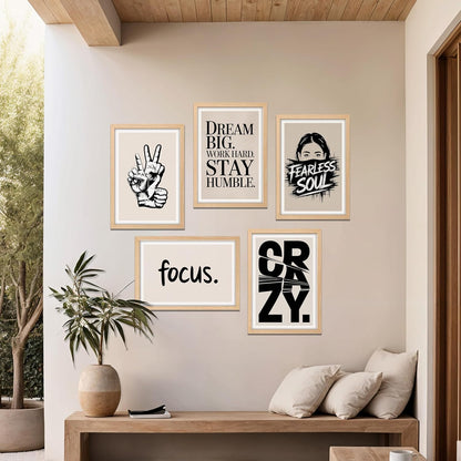 Fearless Mindset Wall Art Set