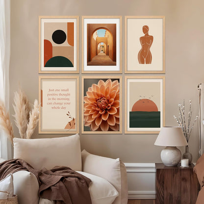 Earthy Minimal Aesthetic Wall Frame Set