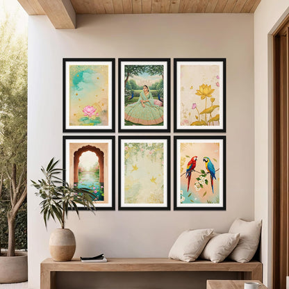 Lotus Garden Harmony Set Wall Frame