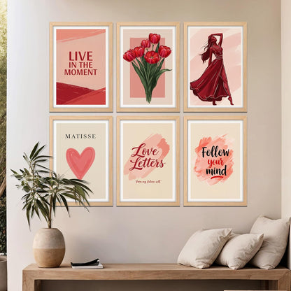 Blush Aesthetic Wall Art Set