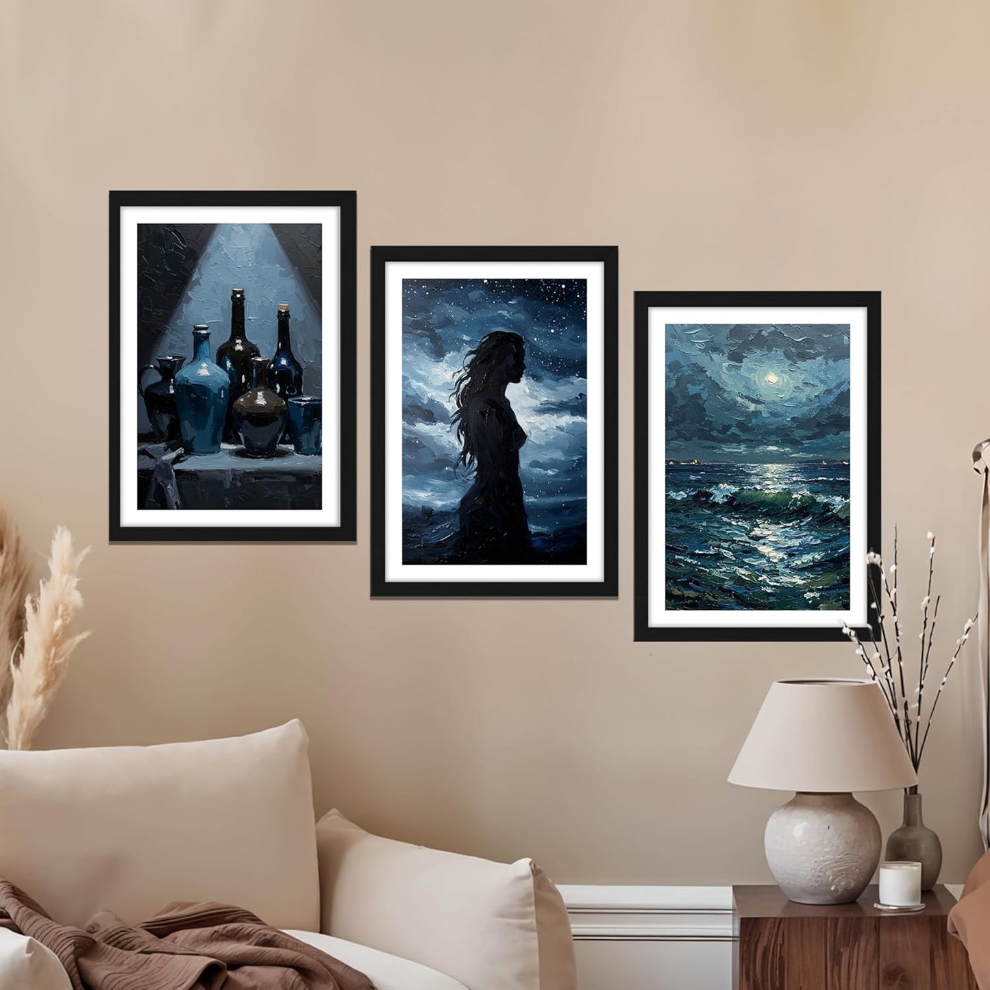 Moonlit Serenity Wall Art Set