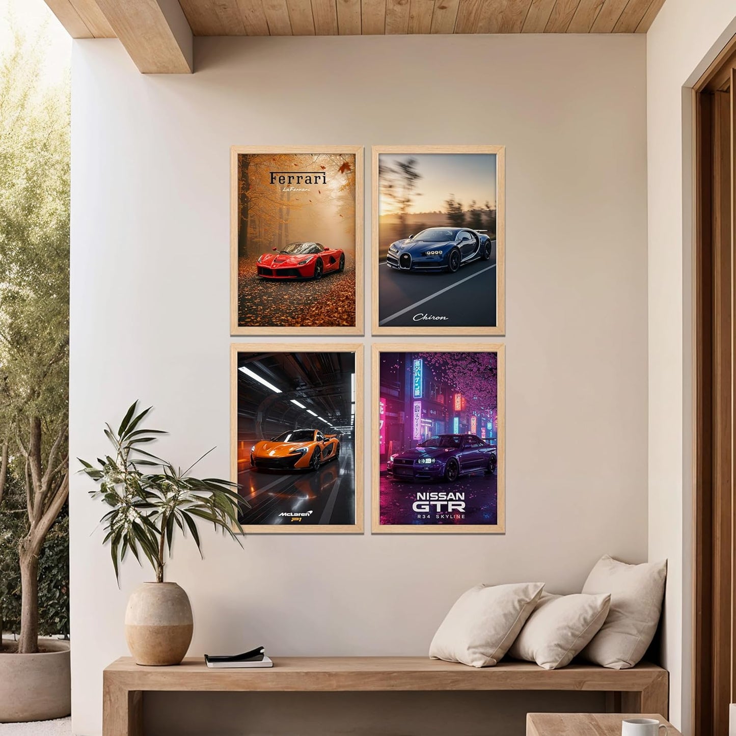 Luxury Cars Wall Art Set