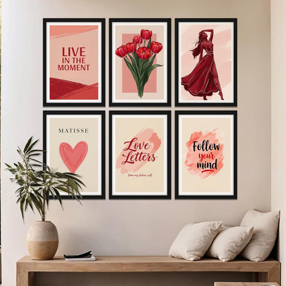 Blush Aesthetic Wall Art Set