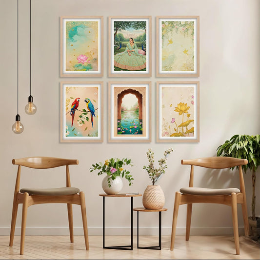 Lotus Garden Harmony Set Wall Frame