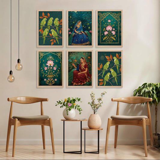 Royal Lotus Muse Set Wall Frames