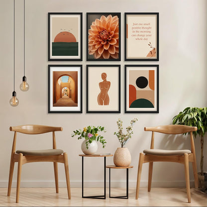 Earthy Minimal Aesthetic Wall Frame Set
