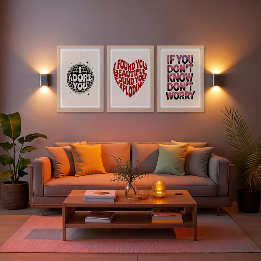 Romantic Quotes Wall Art Set