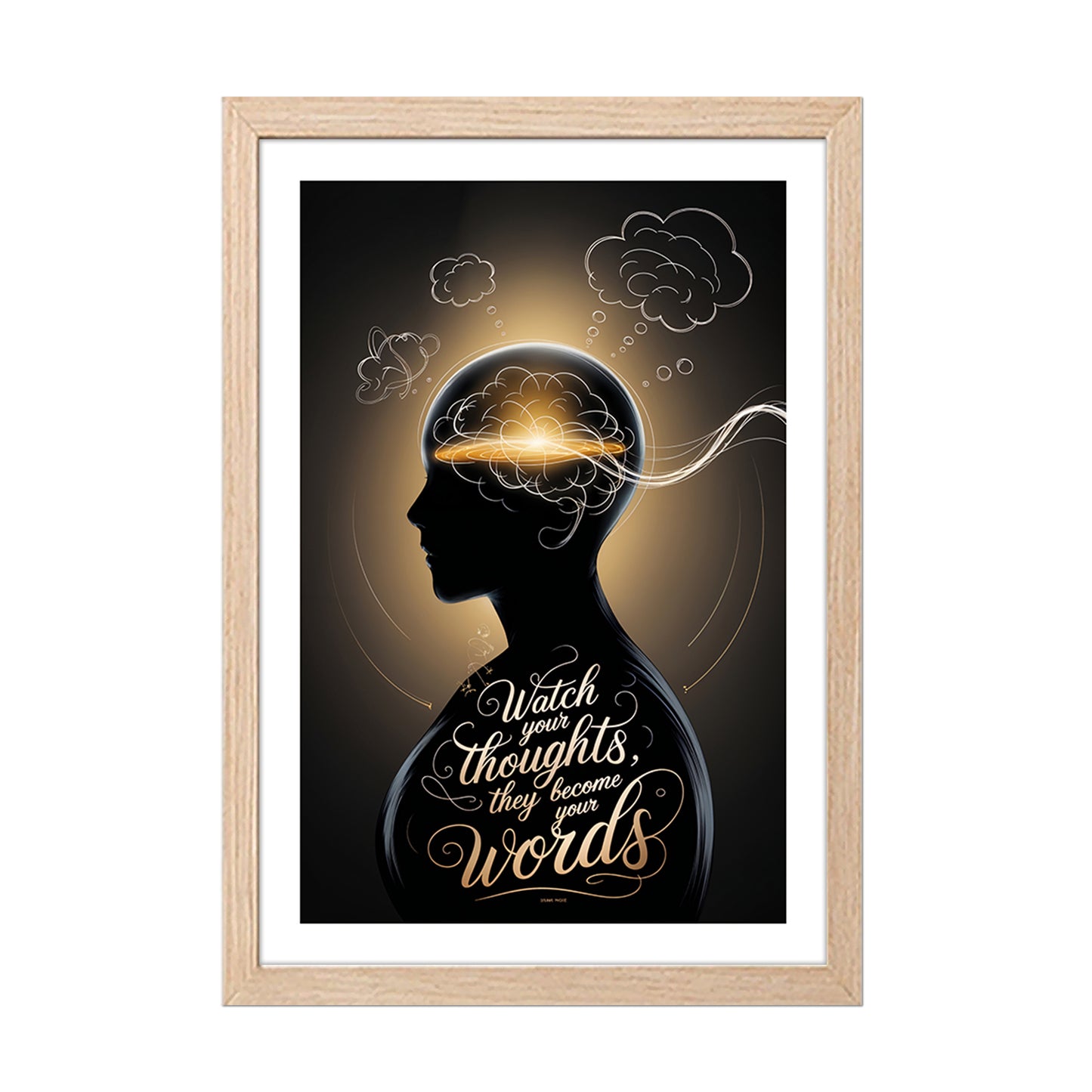 Watch Your Thoughts Motivational Poster