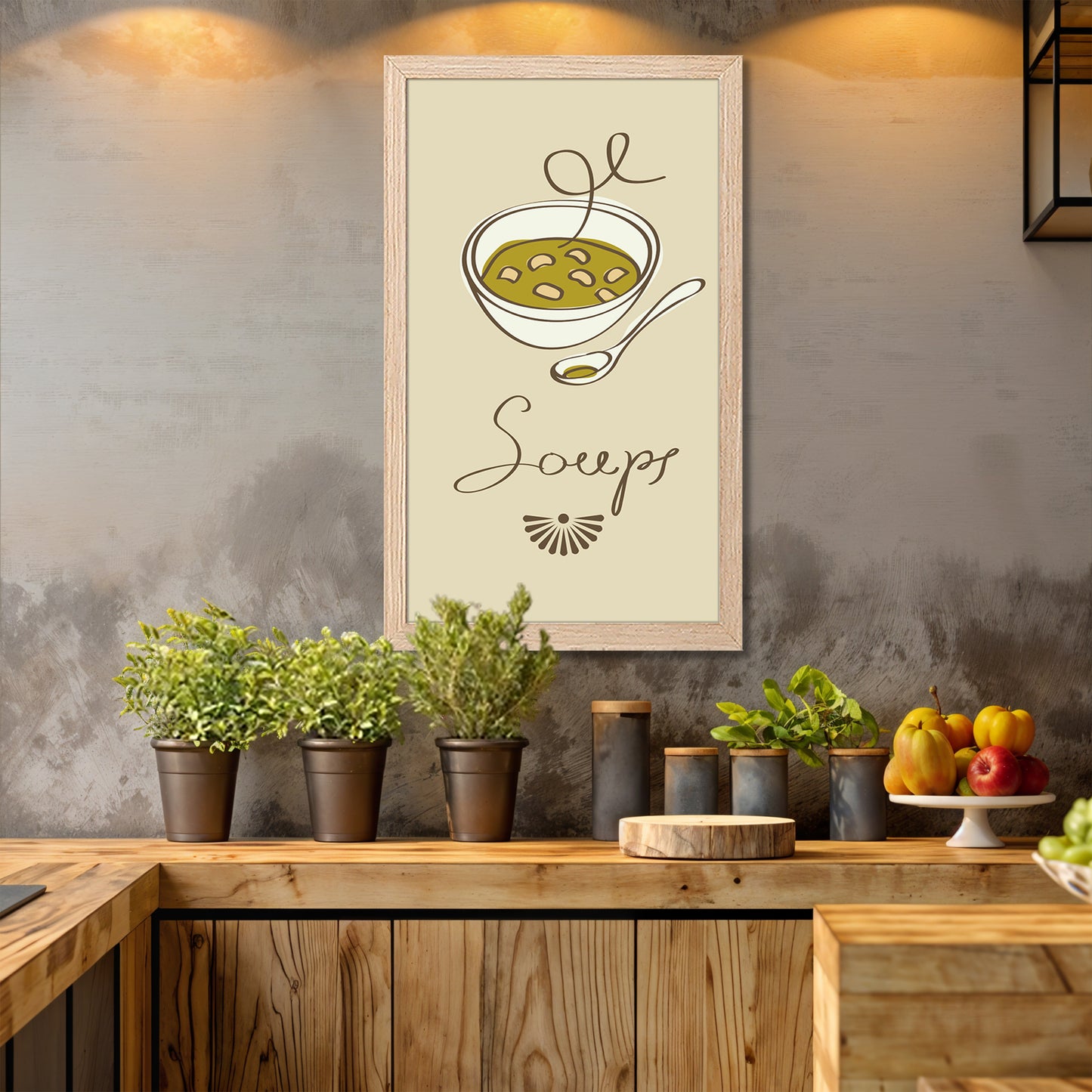 Soup Illustration Wall Art