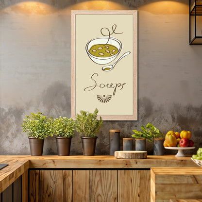 Soup Illustration Wall Art