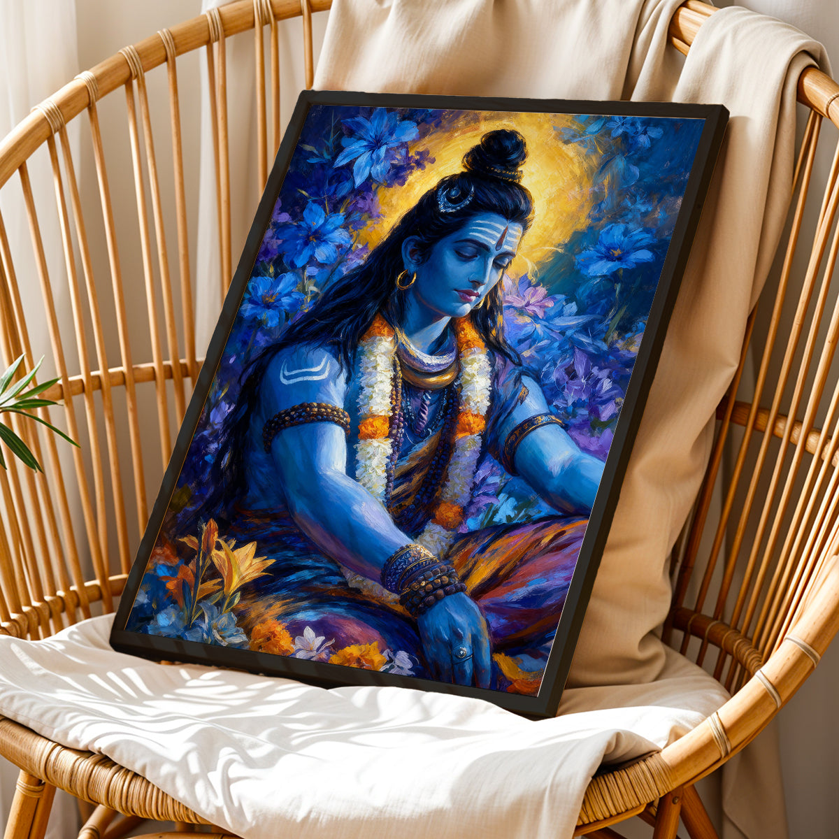 Meditative Lord Shiva Wall Art