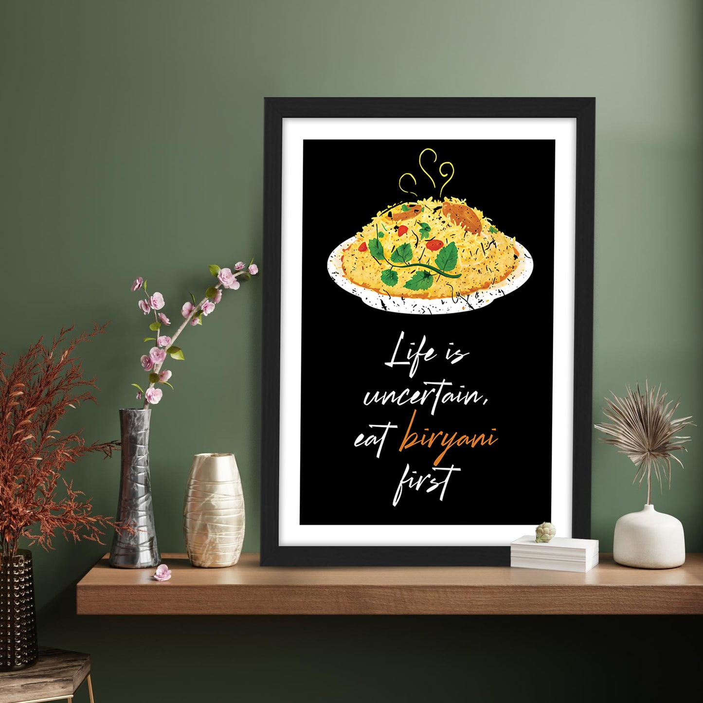Uncertainty Biryani Wall Frame
