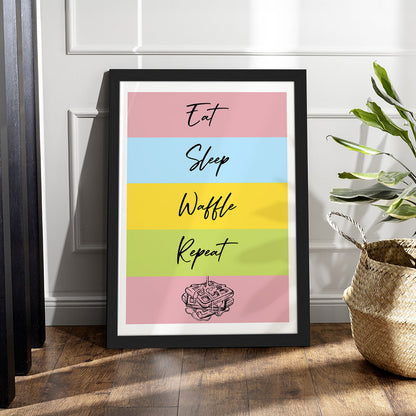 Waffle Routine Wall Frame