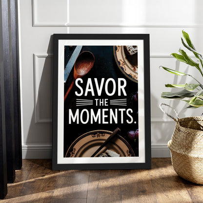 Savor Moments Wall Frame