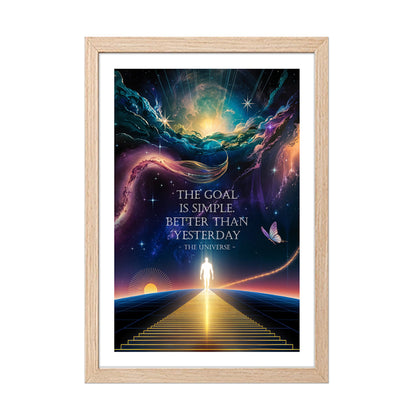 Better Than Yesterday Motivational Poster