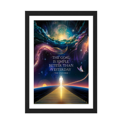 Better Than Yesterday Motivational Poster