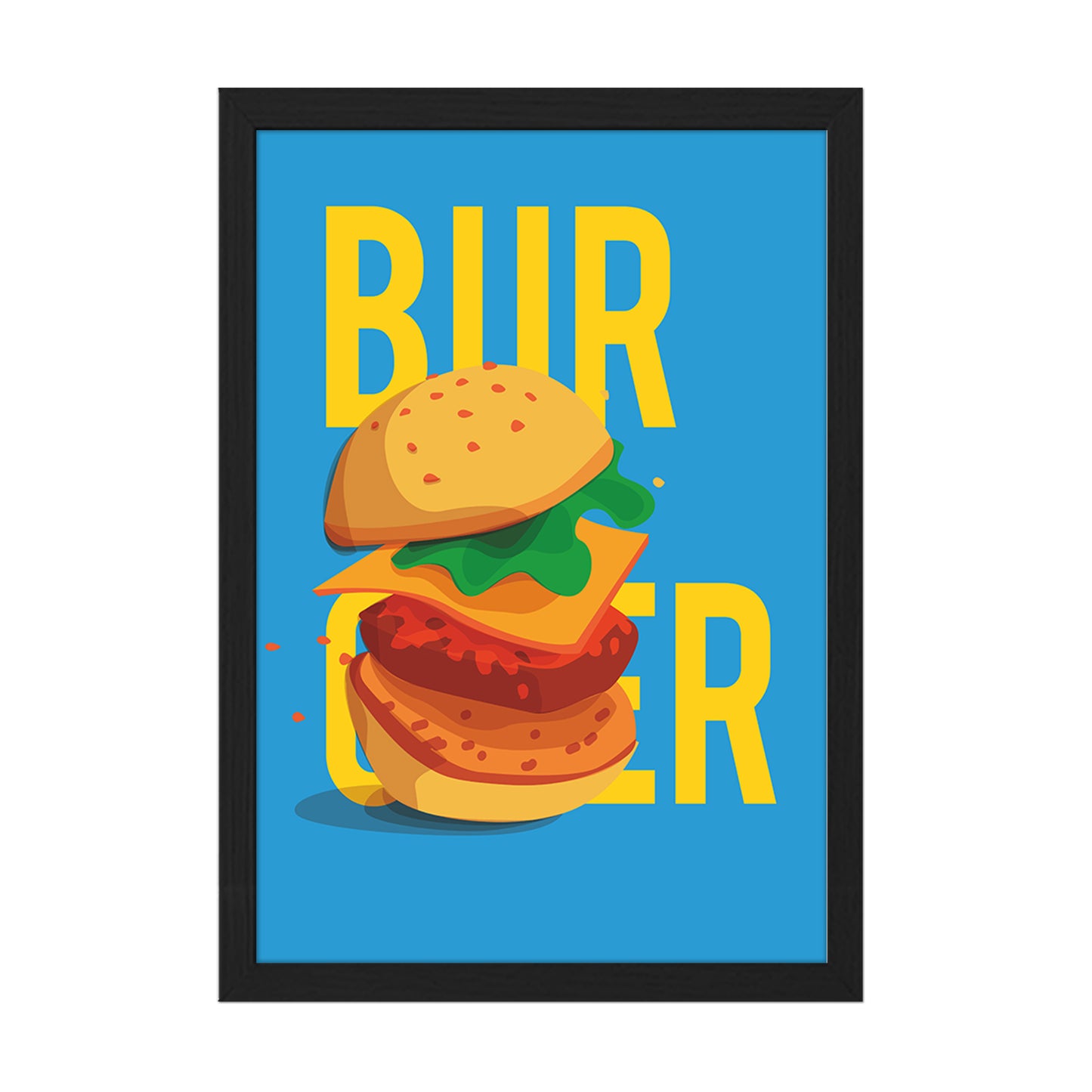 Bold Burger Wall Frame