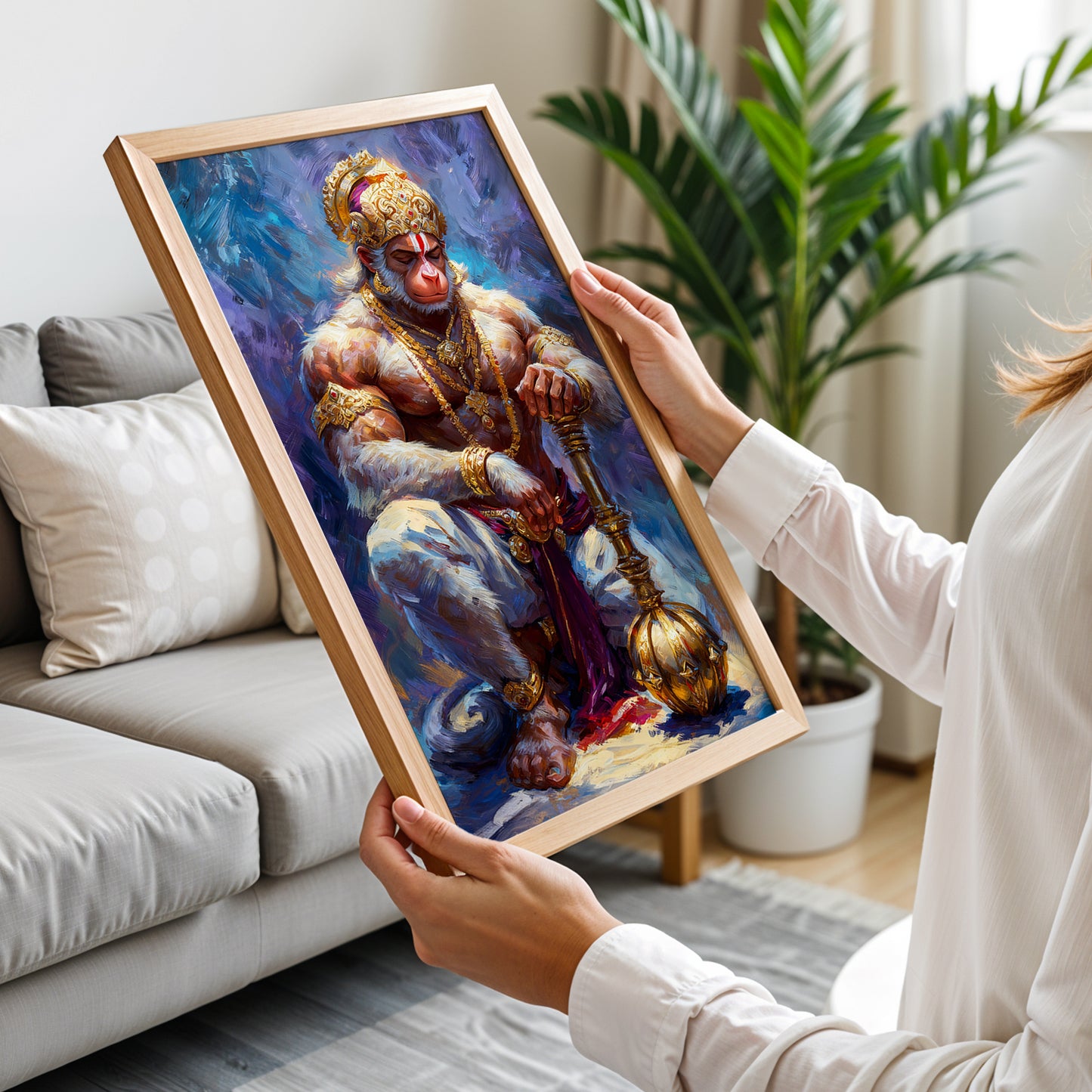 Divine Hanuman Wall Frame