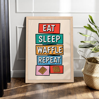 Waffle Life Wall Frame