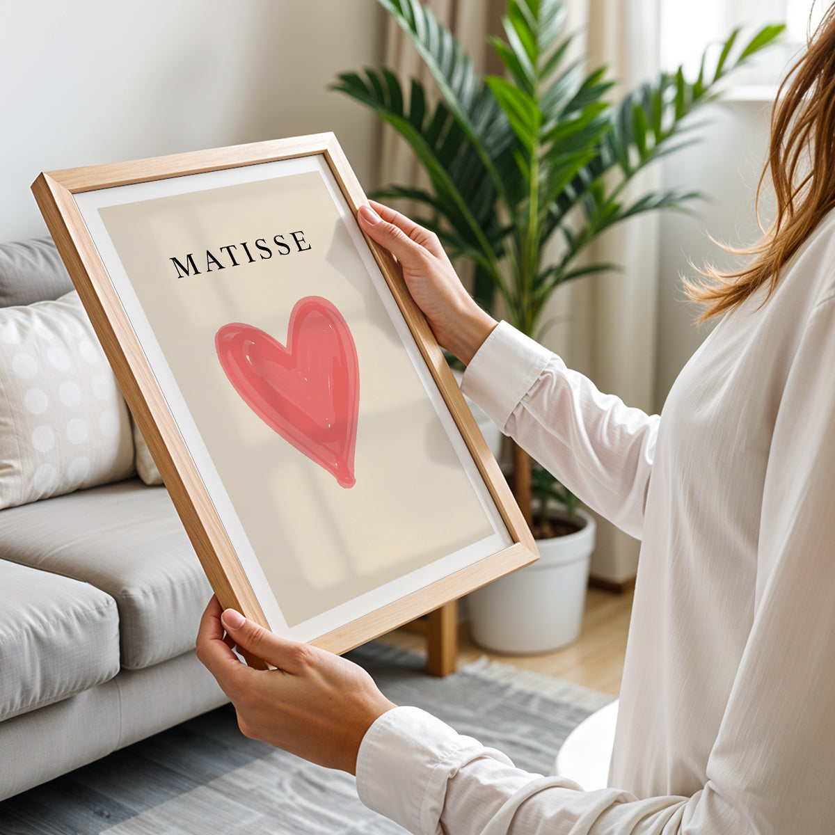 Matisse Heart Minimalist Framed Wall Art
