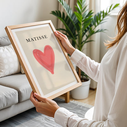 Matisse Heart Minimalist Framed Wall Art