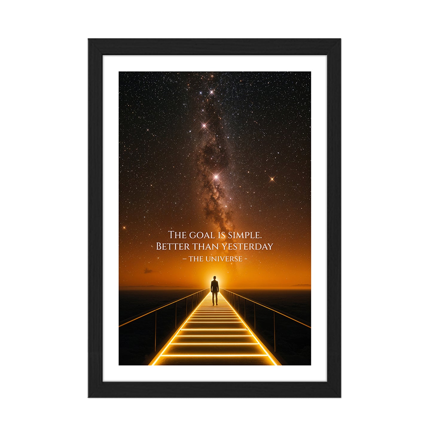 The Goal Is Simple Motivational Poster