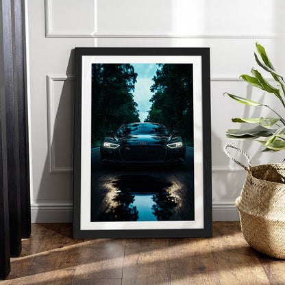 Audi R8 Night Drive Wall Frame